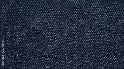 Deep Indigo Denim Fabric Texture | Close-up Blue Jeans Textile Background