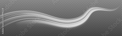 Bright white neon trails sweep across a futuristic highway. Curved light lines create a strong sense of speed. Glowing PNG artwork adds dynamic energy.
