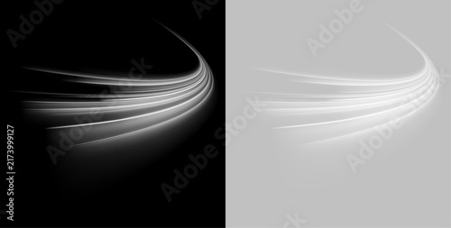 White glowing trail with bright tips. Soft sparks add a magical touch. Smooth motion creates a clean PNG effect.