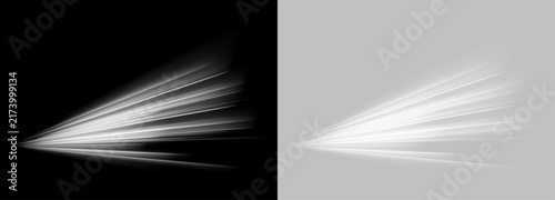 White glowing trail with bright tips. Soft sparks add a magical touch. Smooth motion creates a clean PNG effect.