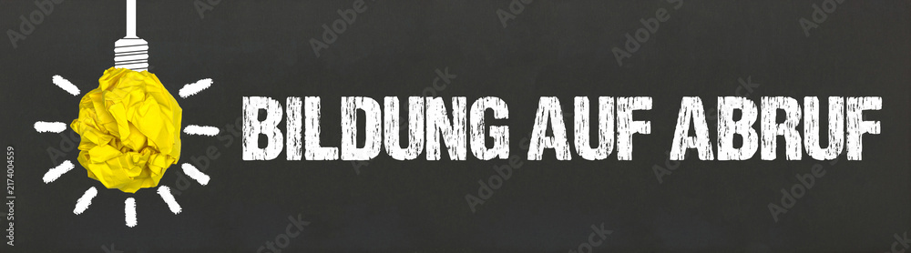 Fototapeta premium Bildung auf Abruf 