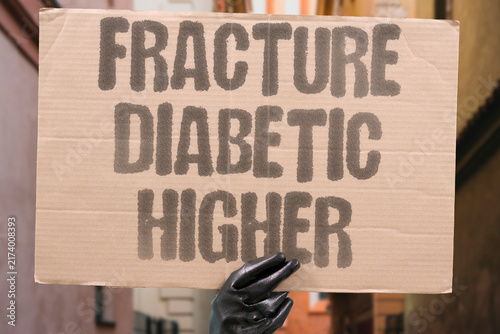 Quadro su tela "Fracture diabetic higher" Diabetic GLP-1 users have more fractures