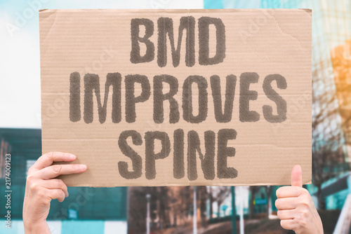 Bild auf Leinwand "BMD improves spine" GLP-1 RAs enhance bone mineral density