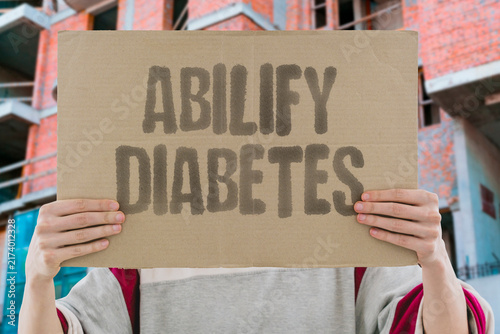 Obraz na plátně "Abilify/////////// diabetes" Aripiprazole linked to metabolic effects