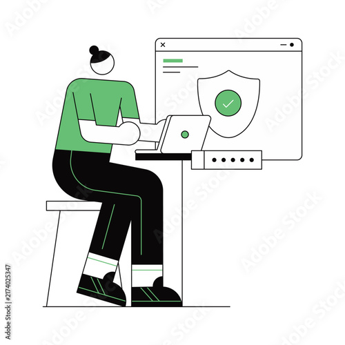 Web Protection Vector Illustration Eps 10 File