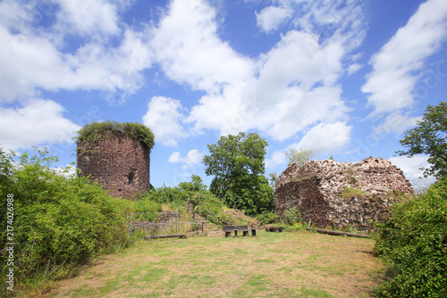 Ebersburg Castle Ruins in the Harz mountains, Thuringia – Germany