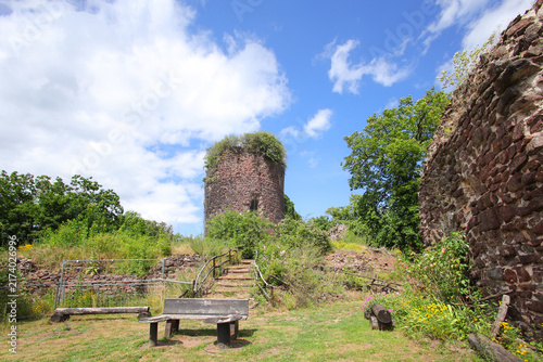 Ebersburg Castle Ruins in the Harz mountains, Thuringia – Germany