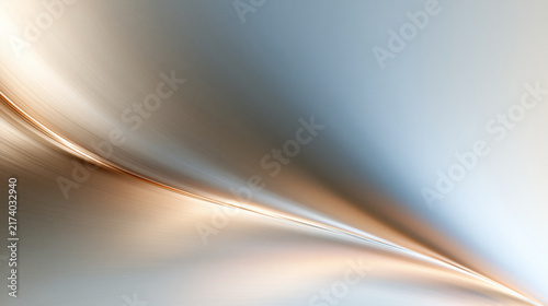 Abstrakter metallischer Hintergrund mit glänzenden Silber- und Goldstreifen, futuristisch und edel, für Technik- und Business-Design.