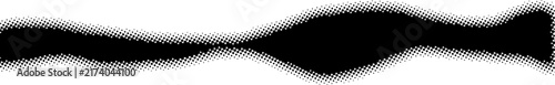 Abstract black and white wavy line pattern design isolated background