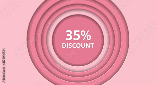 Thirty five percent discount offer banner