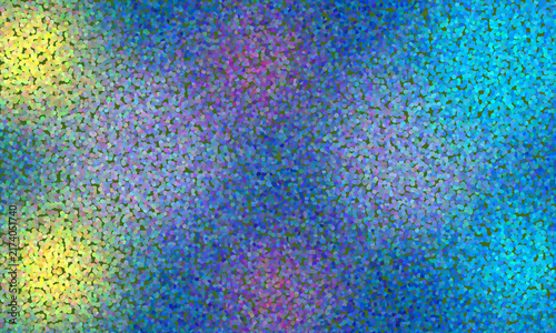 Foto Stippled texture background, with a dense, pattern of small, dots in vibrant, sh