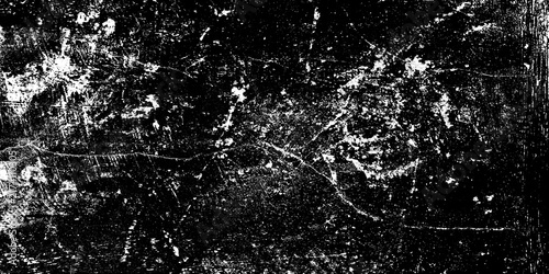 Black and white grunge texture background with heavy scratches, weathered surface, and rustic distress effects.