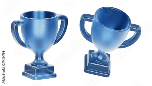 Canvastavla 3D Translucent Plastic Trophy Cup Icon