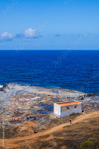 Obraz na plátne Historic Salinas del Bufadero Saltworks on Gran Canaria
