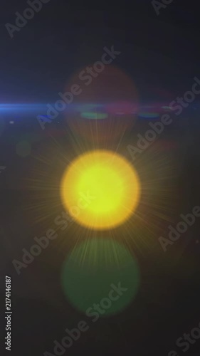 Animation of light spots over traffic lights