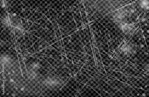 Professional ice rink background with frozen surface. Monochrome frosty backdrop with skate trails details. Vector winter sports texture for championship promotions and commercial design