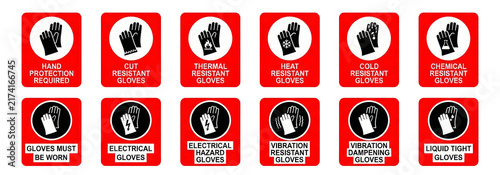 Transparent PNG of wear protective gloves, wear safety gloves, wear heat resistant gloves, wear electrical safety gloves, wear cut resistant gloves, wear chemical resistant gloves, disposable gloves.