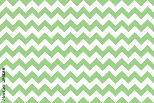 Принти на полотні PaleGreen and white color Zig zag seamless pattern.