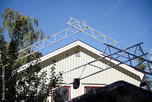 Photography building under construction, Nacka,Sverige,Sweden,Stockholm ,summer