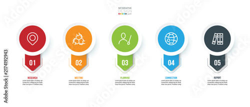 Business or marketing infographic template.
