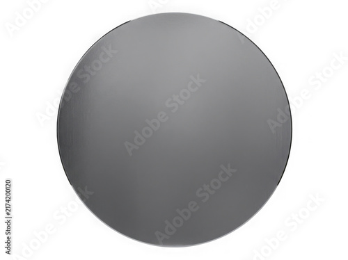 plain grey round satellite dish parabolic antenna isolated on transparent background