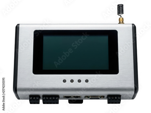 modern digital smart home control panel touchscreen interface display isolated on transparent background