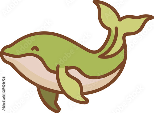 Cute Green Cartoon Dinosaur Vector Illustration Funny Dino Character Icon for Kids Design and Toy Art