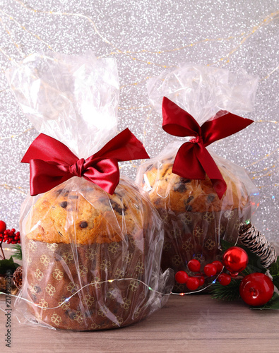 panettone wrapped for present