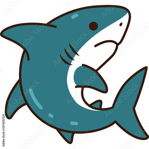 Shark Cartoon Vector Illustration