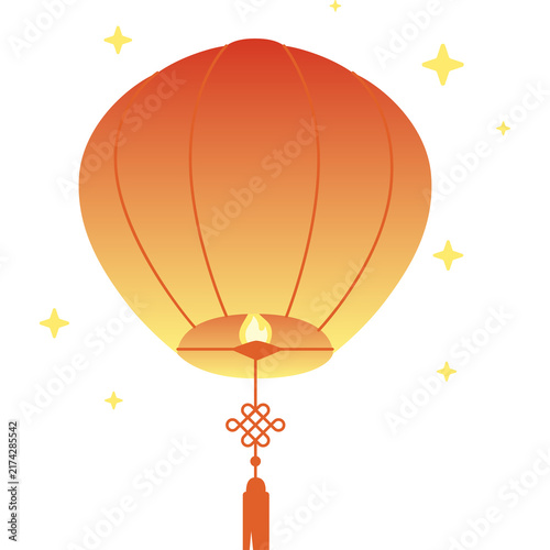 Sky Lantern Illustration
