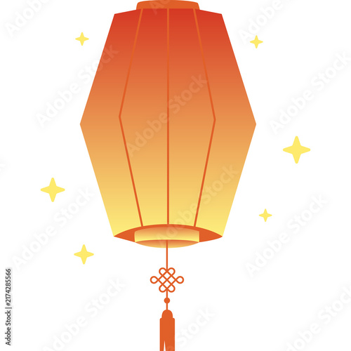 Sky Lantern Illustration