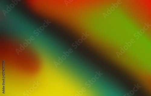 Abstract Multicolor Blurred Gradient Background with Green Yellow and Red Tones