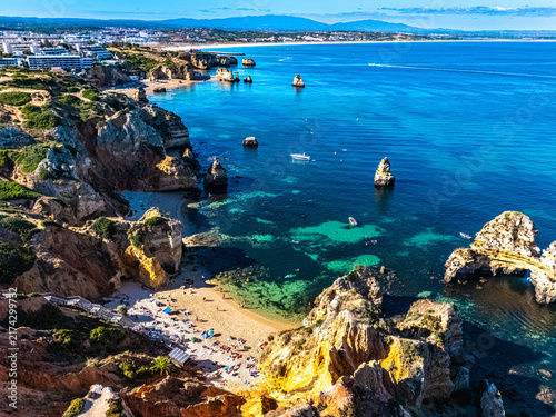 Camilo Beach in Lagos, Algarve, Portugal