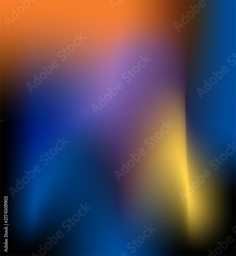 A smooth, abstract mesh gradient background blending several vibrant colors.