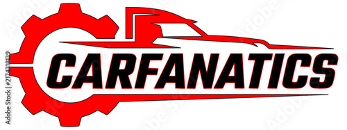 Foto car fanatics logo vector