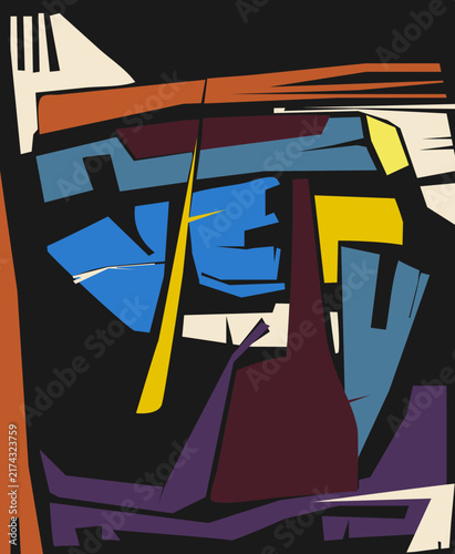 Concrete Art Inspired Geometric Layout 9