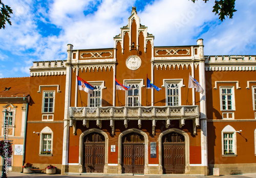 Konstfotografi City hall building, Art Nouveau style, with elements of classicism, Vrsac, Serbi