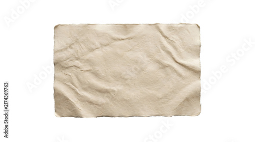 Obraz w ramie Wrinkled beige paper rectangle texture