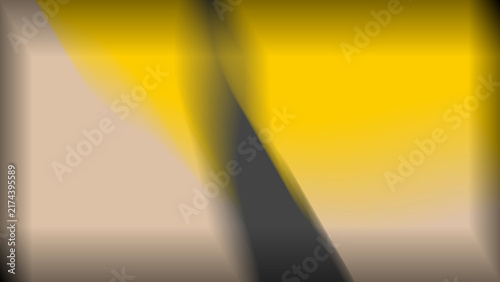 Abstract yellow, beige, and dark grey smooth modern smooth gradient vector background texture for wallpaper, corporate banner, and design element.