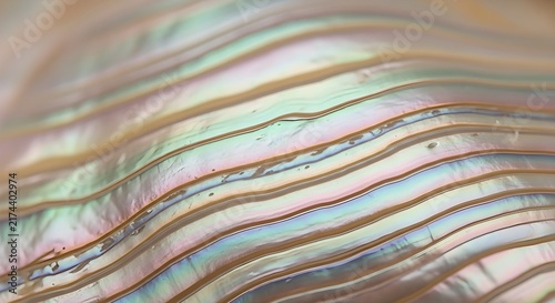 Abstract Wave Texture with Iridescent Light Reflections for Creative Design and Branding