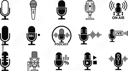 Audio/Volume/Karaoke/Podcast Microphone Icon
