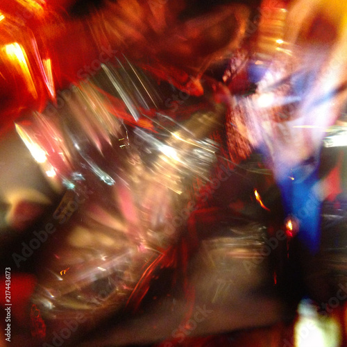 Obraz na plátně multiple exposure shiny glass surfaces with motion blur