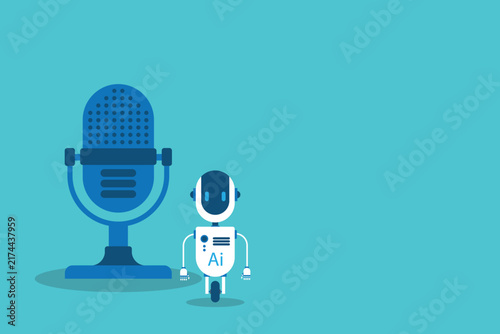 Artificial Intelligence Robot for Automated Audio Content Creation with Microphone