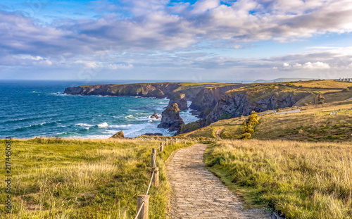 Bedruthan Steps an der Nordküste Cornwalls