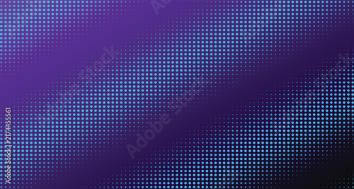 Purple and blue gradient background with a circular dot pattern for professional graphic presentation.