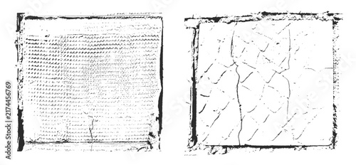 Tapety artystyczne Abstract grunge frames set