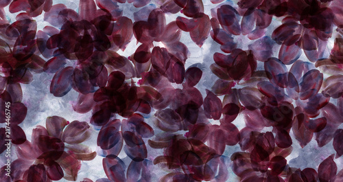 Watercolor flowers pattern. Seamless hand draw floral pattern.