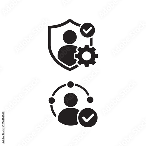 Account Verification and User Authentication Icons