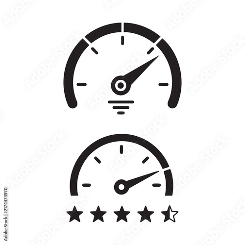KPI Performance Measurement Gauge Icons