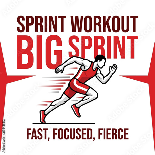 Achieve Your Peak Athletic Performance With This Dynamic Sprint Workout Illustration